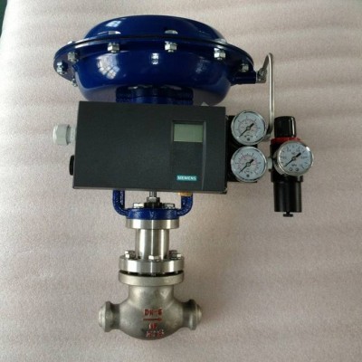 China made cheap price high quality double seat SUS316 pneumatic steam control valve 4-20MA by thread connection