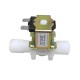 Plastic solenoid valve Male thread normally closed water inlet and discharge solenoid valve ZE-4F180